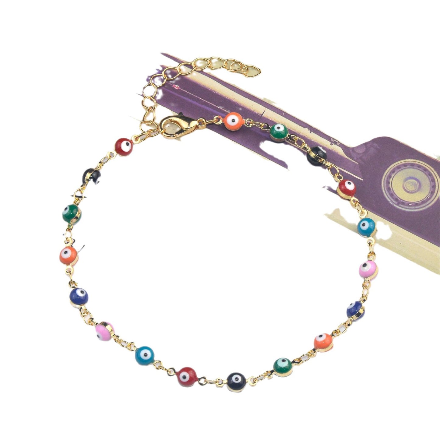 Colorful Beaded Ankle Bracelet Acalora
