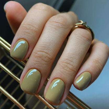 Elegant Glossy Square Nail Set Acalora