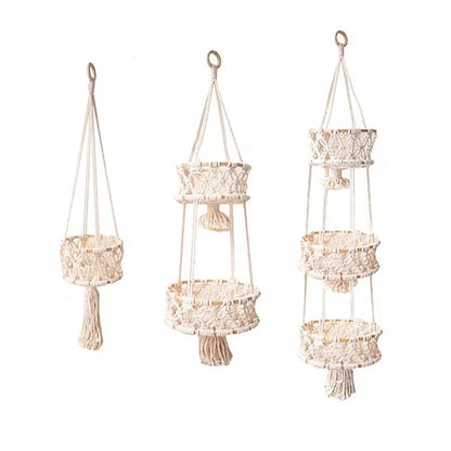 Hanging Macrame Storage Basket