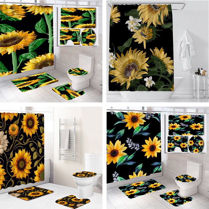 Floral Theme Bathroom Décor Set