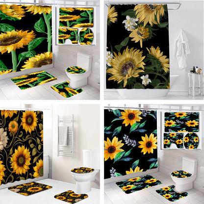 Floral Theme Bathroom Décor Set