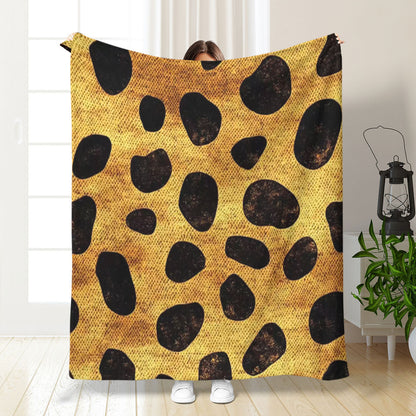 Artistic Leopard Print Throw Blanket