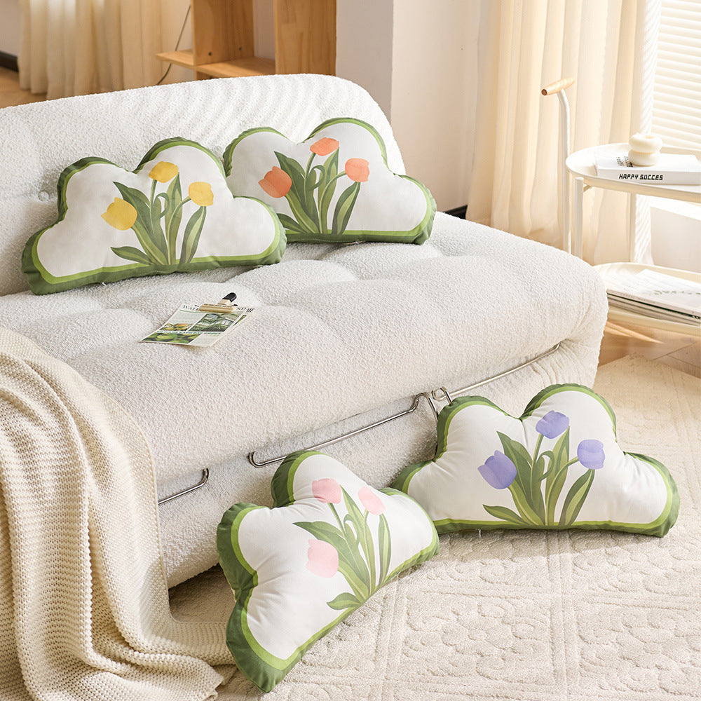 Decorative Cloud-Shaped Throw Pillow