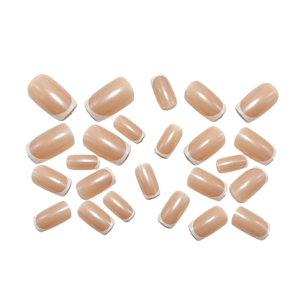 Artificial nails with elegant French tip design Acalora