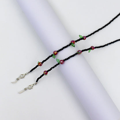 Charming Floral Beaded Eyewear Chain Acalora