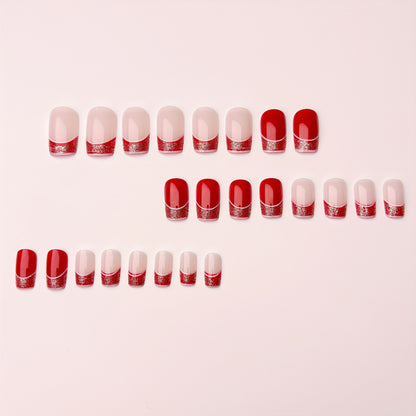 Elegant French Tip Nail Art Acalora