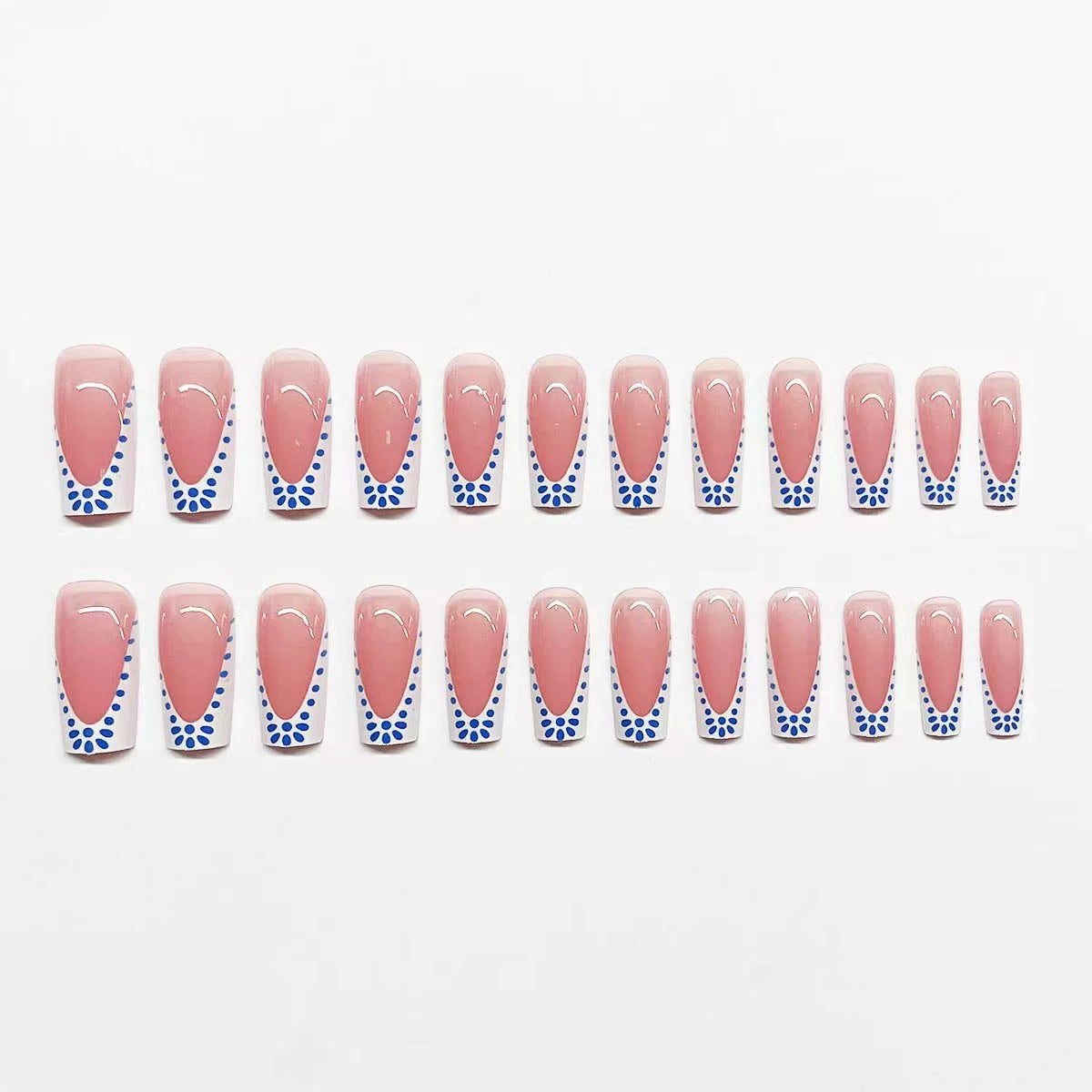 Artistic French Tip Nail Design Acalora