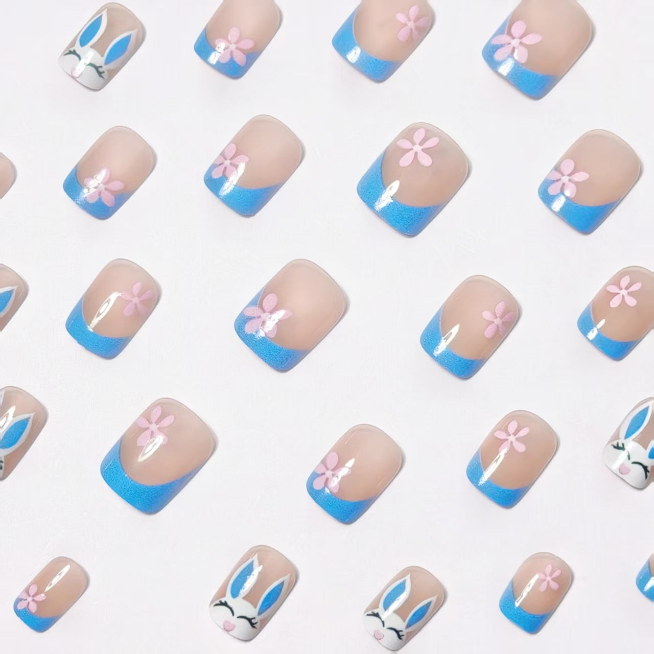 Playful Bunny-Themed Nail Art Acalora