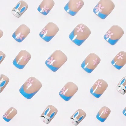 Playful Bunny-Themed Nail Art Acalora