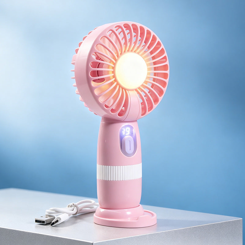 Women's Portable Mini Fan in Playful Bear Design Bowlift