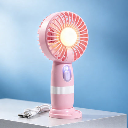 Women's Portable Mini Fan in Playful Bear Design Bowlift
