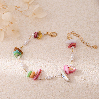 Chic Pearl and Gemstone Bracelet Acalora