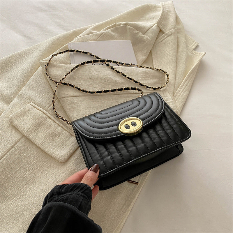 Quilted Chain Link Crossbody Handbag Acalora