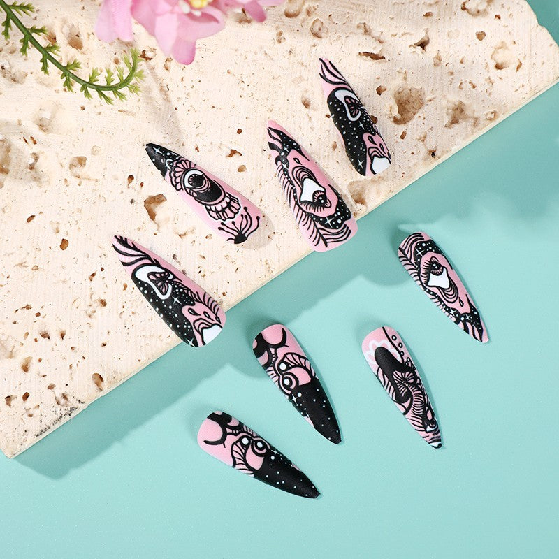 Art nails with artistic motifs Acalora