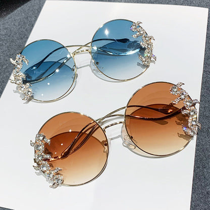 Women's fashion sunglasses with an extravagant design and sparkling accents Brehn