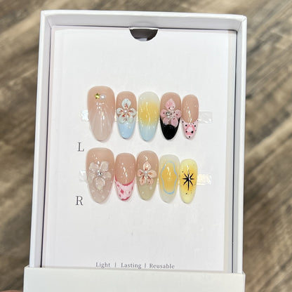 Reusable Press-On Nail Set Acalora