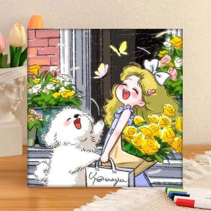 Whimsical Character Art Canvas Print