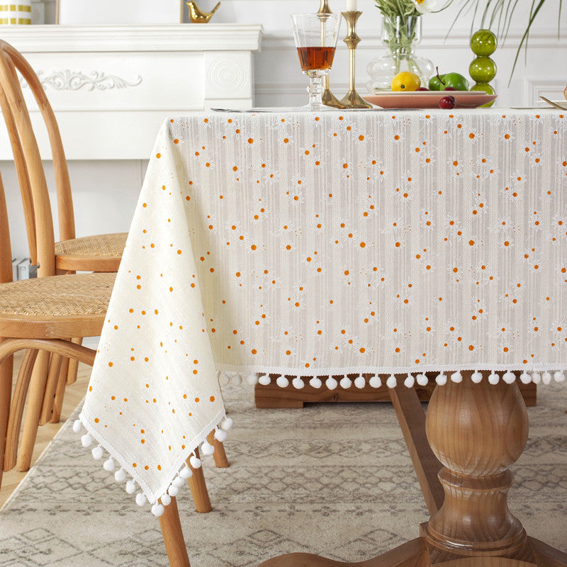 Decorative Tassel Tablecloth