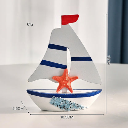Nautical Sailboat Table Accent