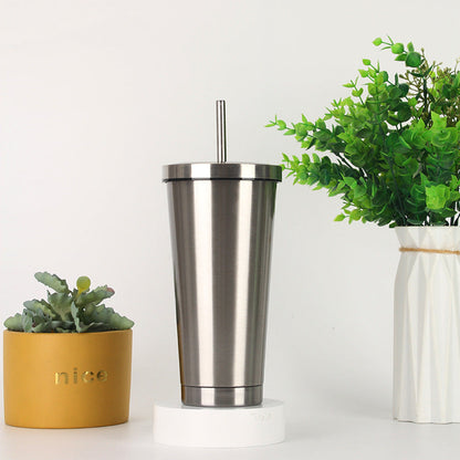 Women's Stainless Steel Tumbler with Straw Skanto