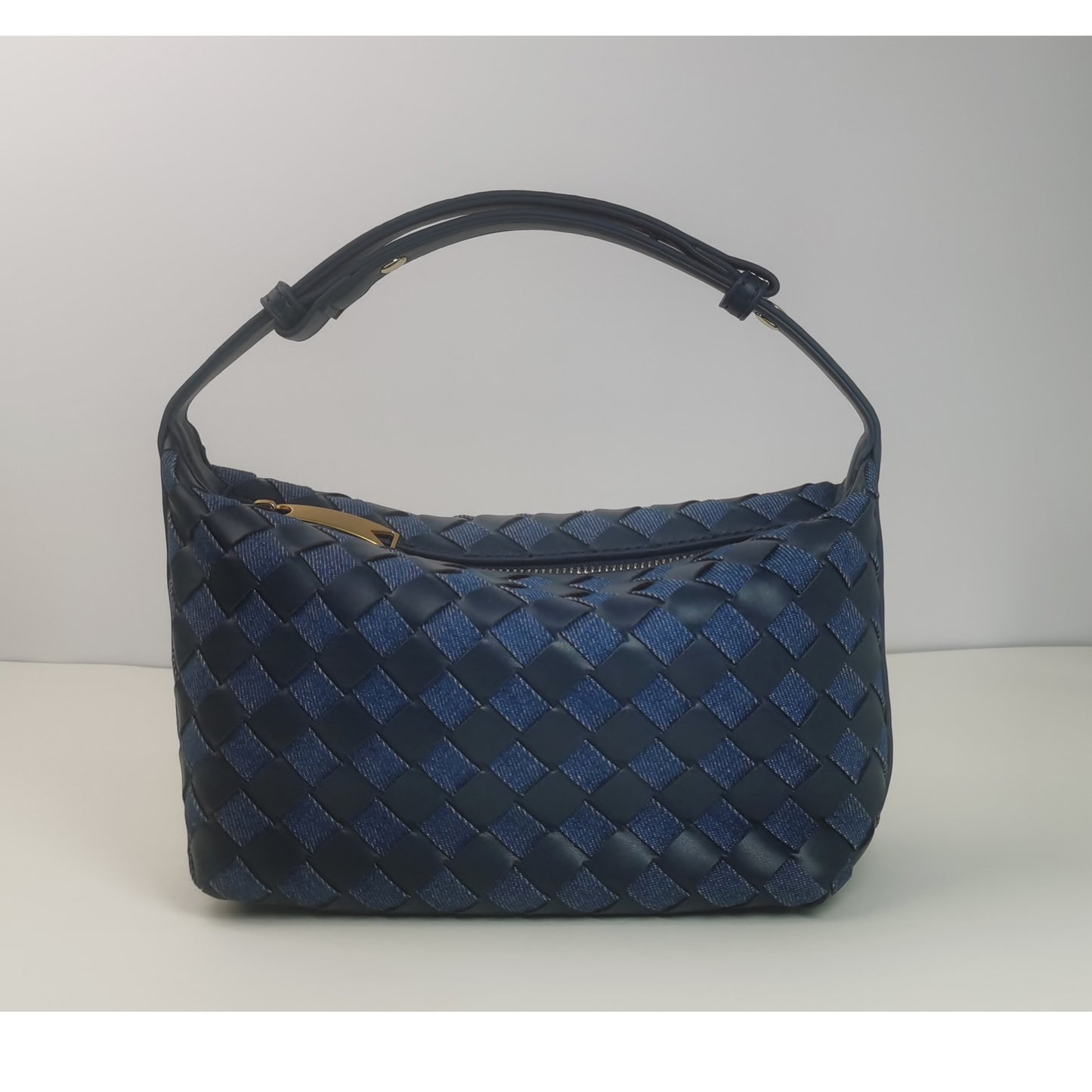 Woven Leather Satchel Bag Acalora