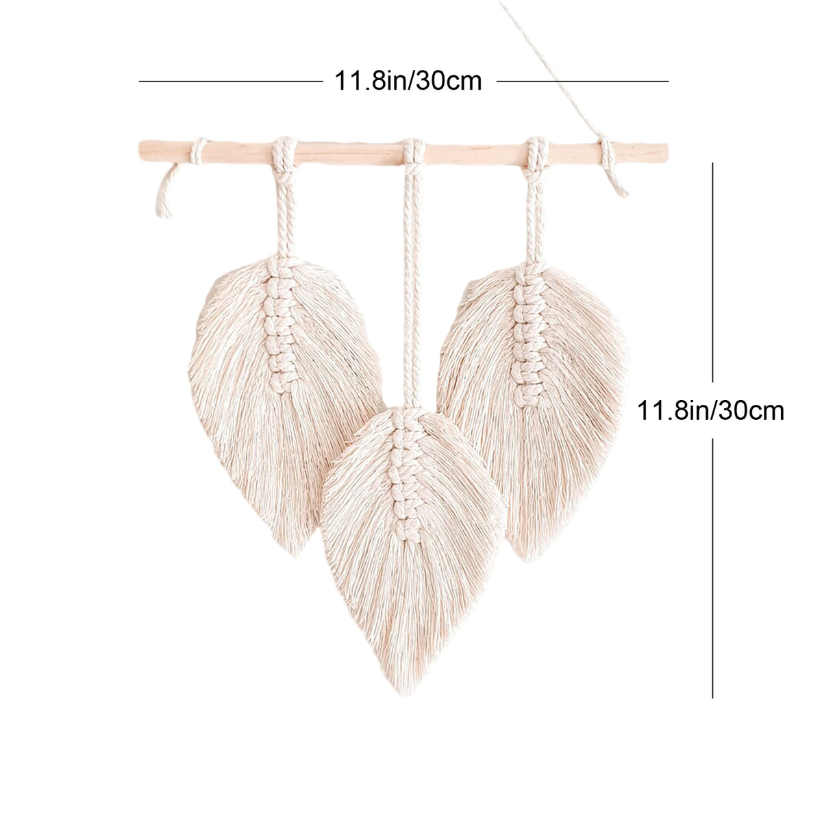 Decorative Leaf Macrame Wall Hanging Acalora