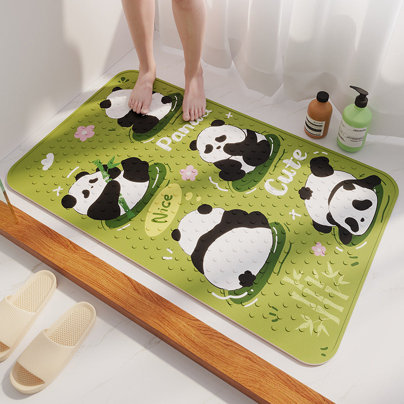 Cartoon-Themed Bath Mat