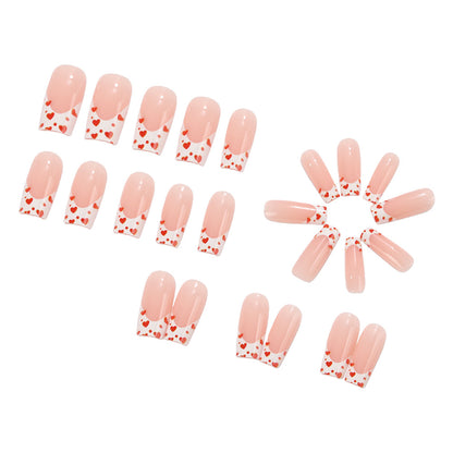 Artificial nails with heart design Acalora