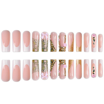 Glamorous Decorative Press-On Nails with Unique Embellishments Acalora