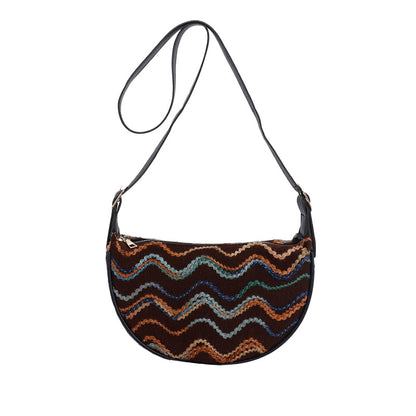 Vintage-Inspired Woven Crossbody Bag Acalora