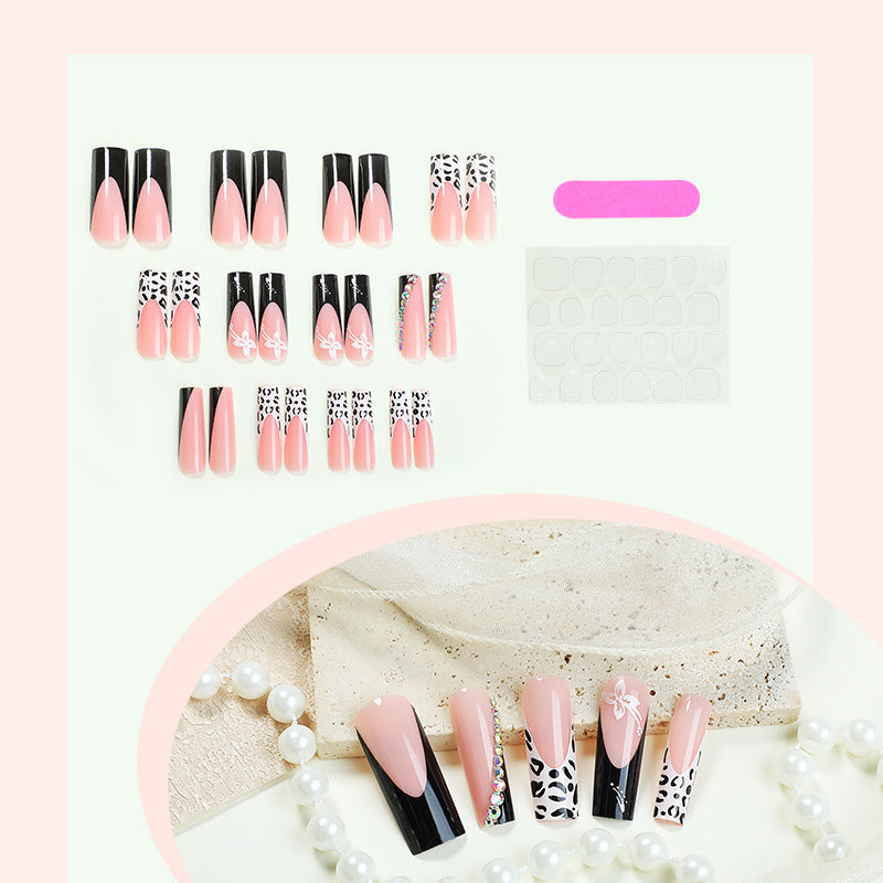 Artistic Press-On Nail Set with Creative Patterns Acalora