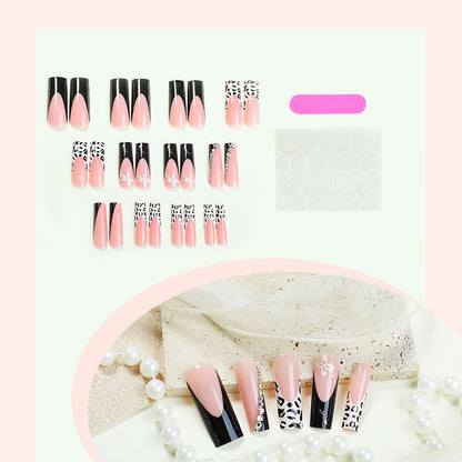Artistic Press-On Nail Set with Creative Patterns Acalora