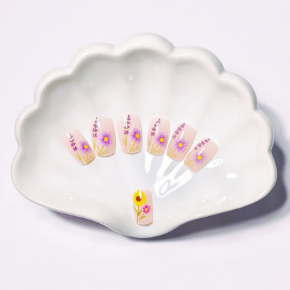 Floral 3D Nail Art Acalora