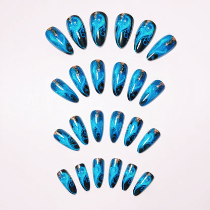 Celestial Swirl Nail Art Acalora