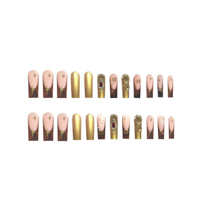 Glamorous Ornate Press-On Nails Acalora