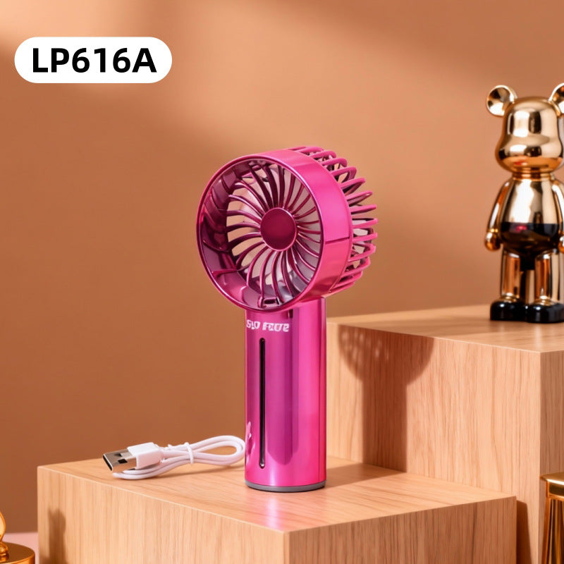Women's portable spray fan with USB port and ergonomic handle Brehn