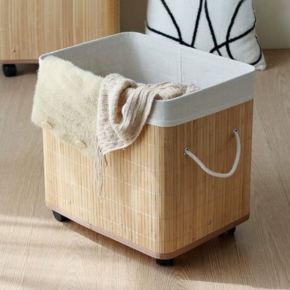 Stylish laundry container with practical lid and carrying handles Acalora
