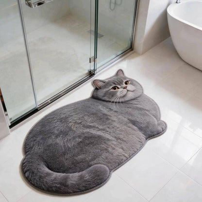 Cat Design Bath Mat