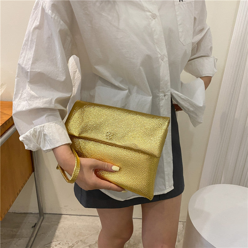 Elegant Textured Wristlet Clutch Acalora