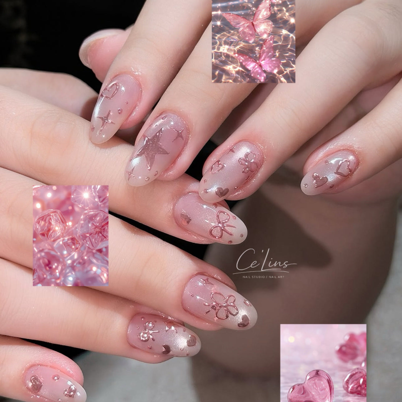 Artistic Decorative Press-On Nails Acalora
