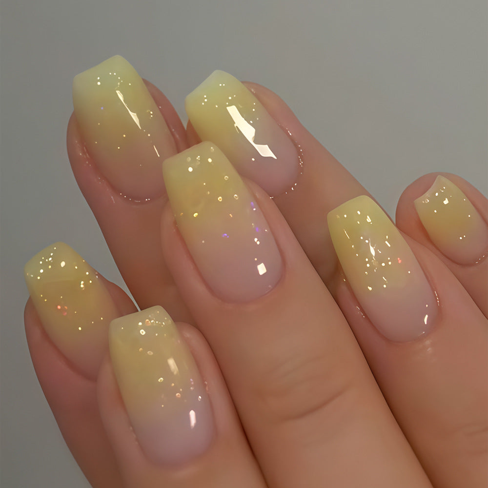 Artificial nails with glitter gradient effect Acalora