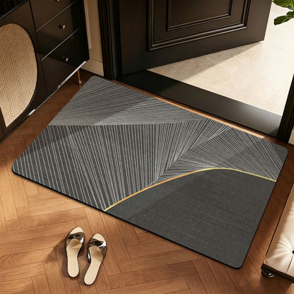 Geometric Abstract Bath Mat Acalora