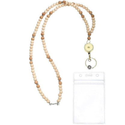 Beaded ID Badge Lanyard Acalora 178815*10mm8596