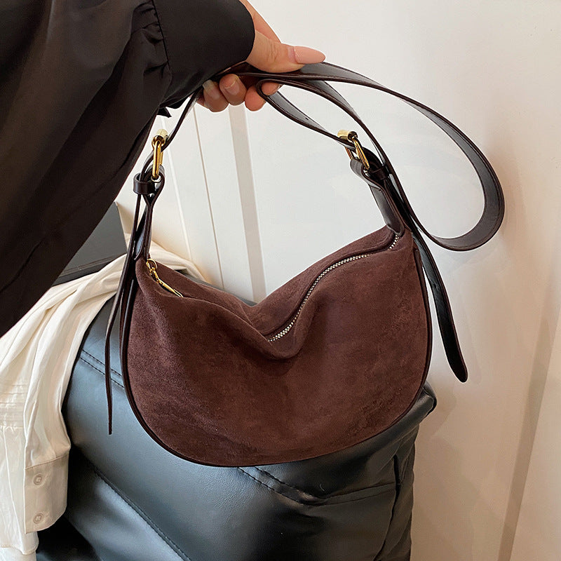 Suede Hobo Bag Acalora