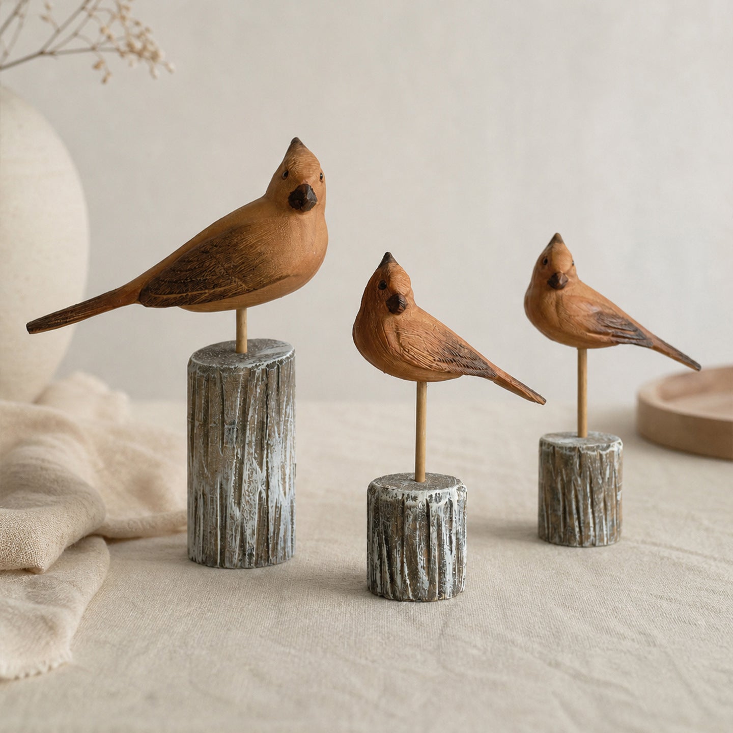 Artisan Bird Sculpture Accent