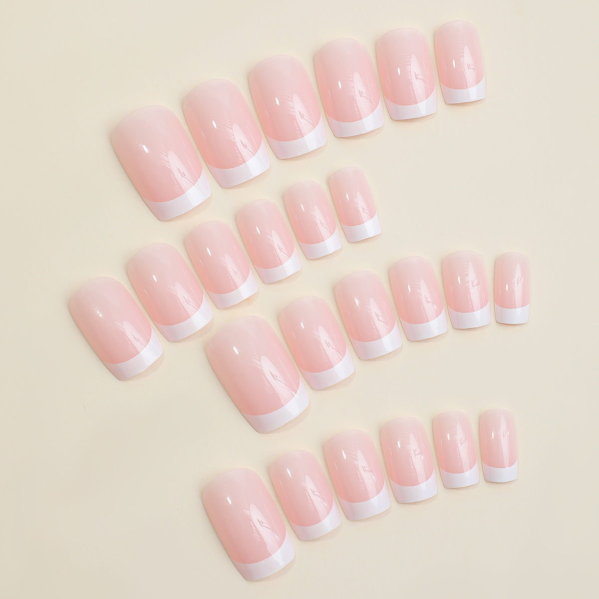 French Tip Press-On Nail Set Acalora 1788495145