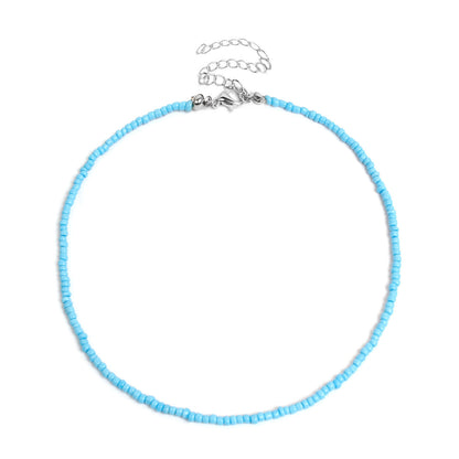 Colorful Beaded Choker Necklace Acalora