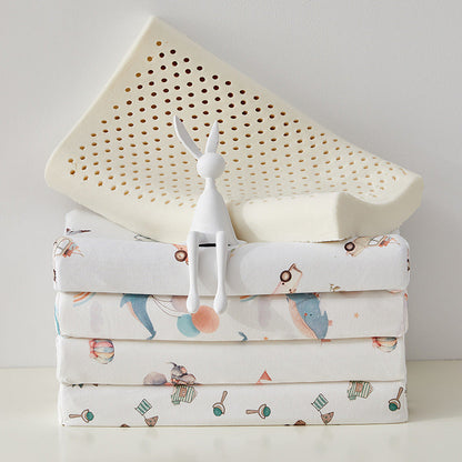 Children's sleeping pillow with hypoallergenic cover and cute vehicle motif Bowlift