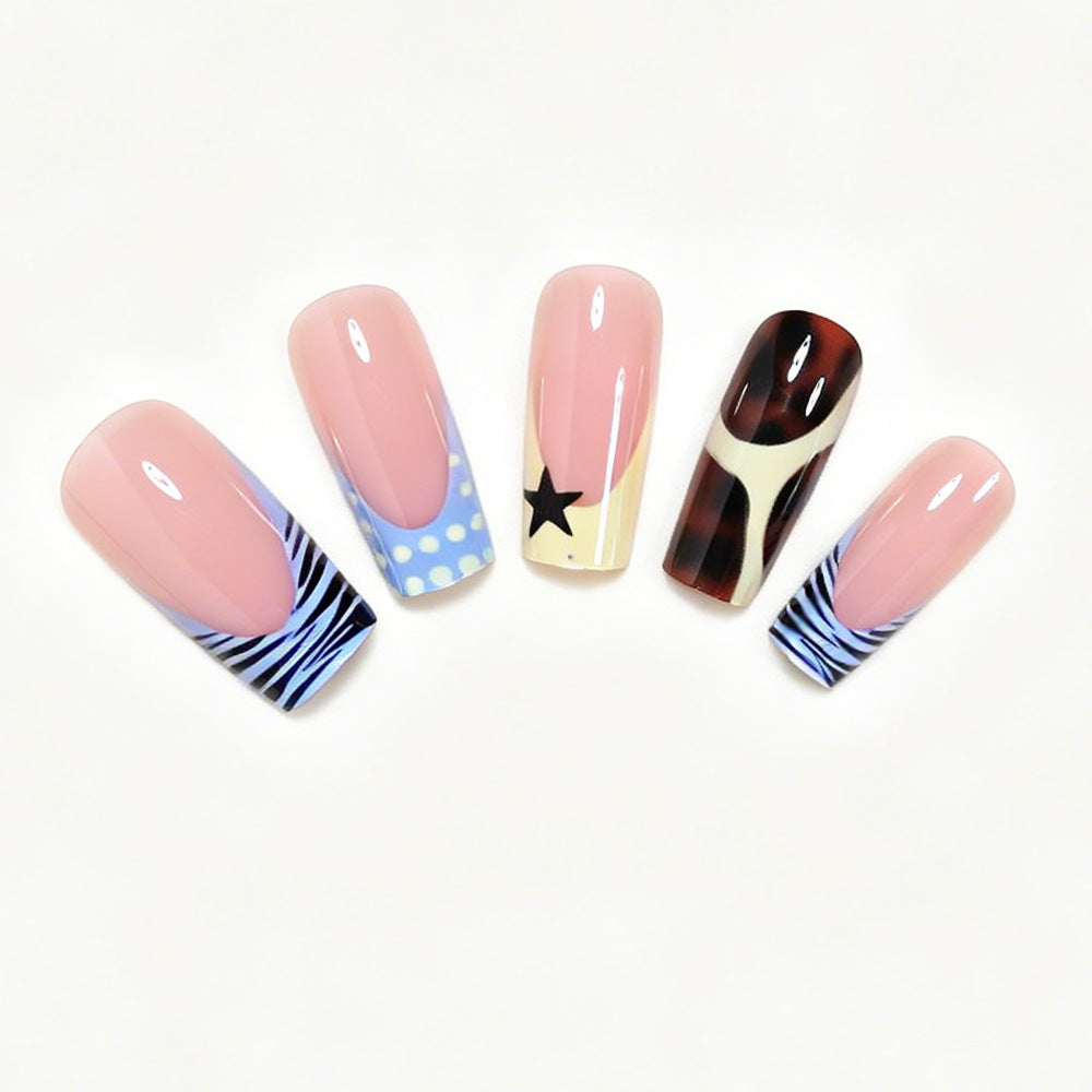Creative Patterned Press-On Nail Set Acalora