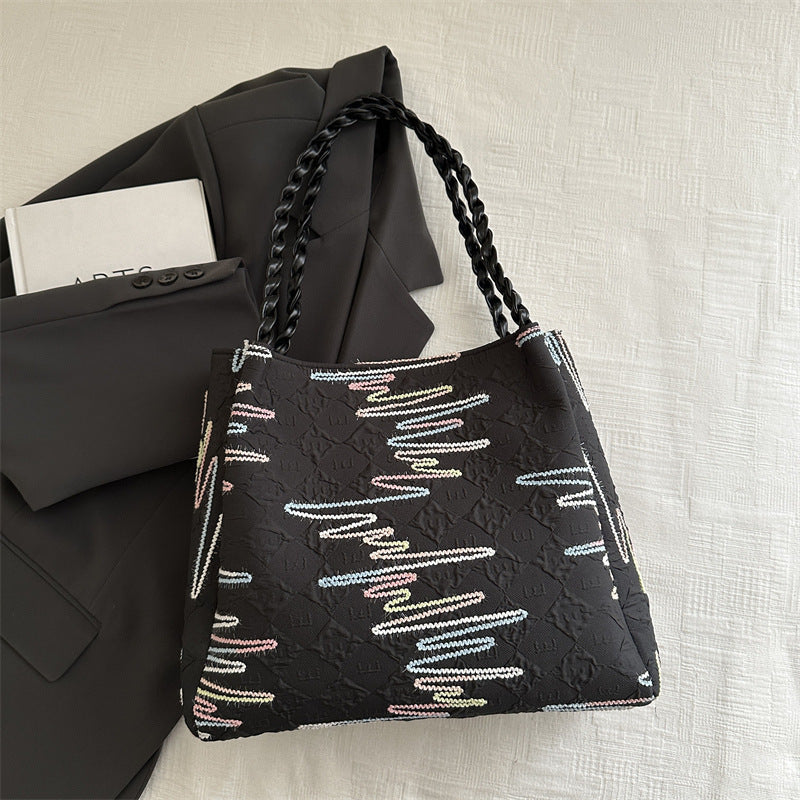 Quilted Decorative Shoulder Bag Acalora